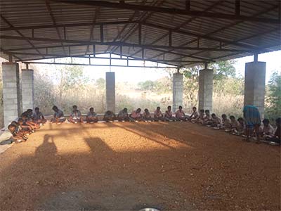 The Brian Dining Hall - the roof goes on